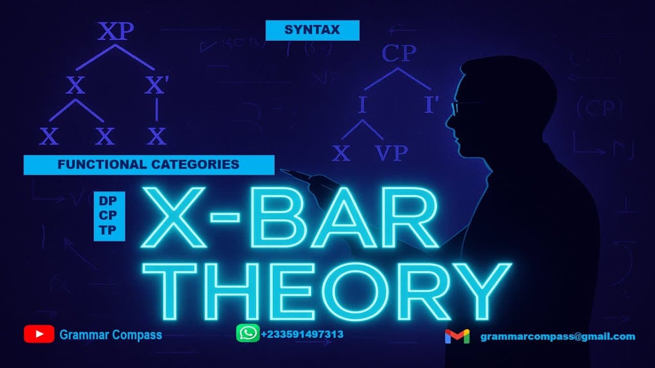 X-BAR SYNTAX 2| DETERMINER PHRASE, COMPLEMENTIZER PHRASE & TENSE PHRASE
